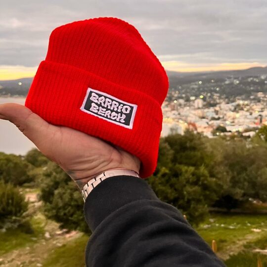 GORRO TEJIDO ROJO