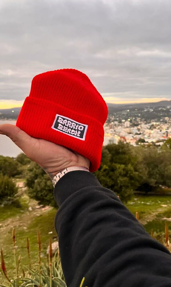 GORRO TEJIDO ROJO