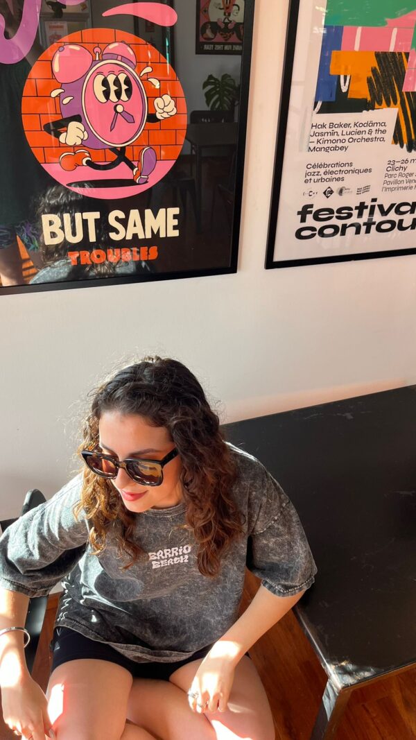 T-SHIRT STONE WASH NEGRO