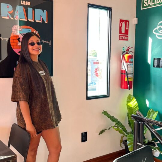 T-SHIRT STONE WASH OCRE